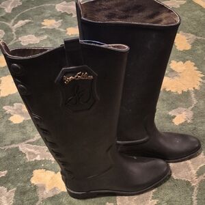 Sam Edelman Black Winter Rain Boots